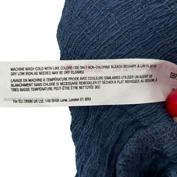 Free People Beach Wide Leg Pants Blue Small - Picture 7 of 9